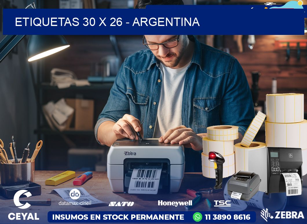 ETIQUETAS 30 x 26 - ARGENTINA