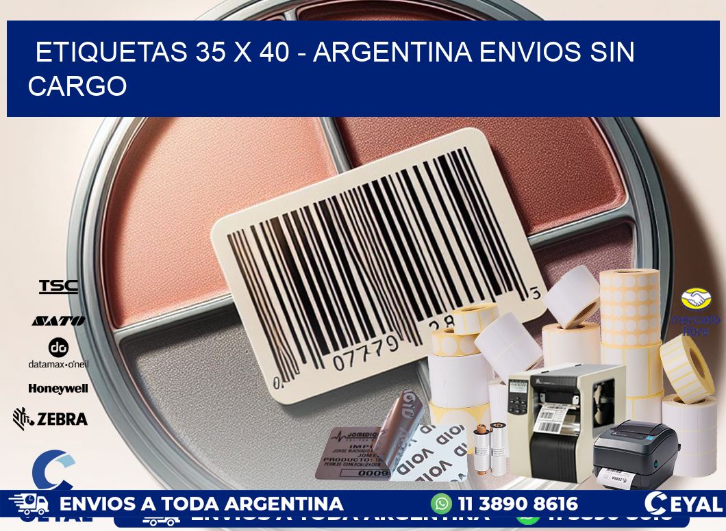 ETIQUETAS 35 x 40 – ARGENTINA ENVIOS SIN CARGO