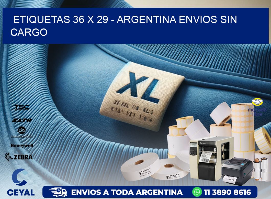 ETIQUETAS 36 x 29 - ARGENTINA ENVIOS SIN CARGO