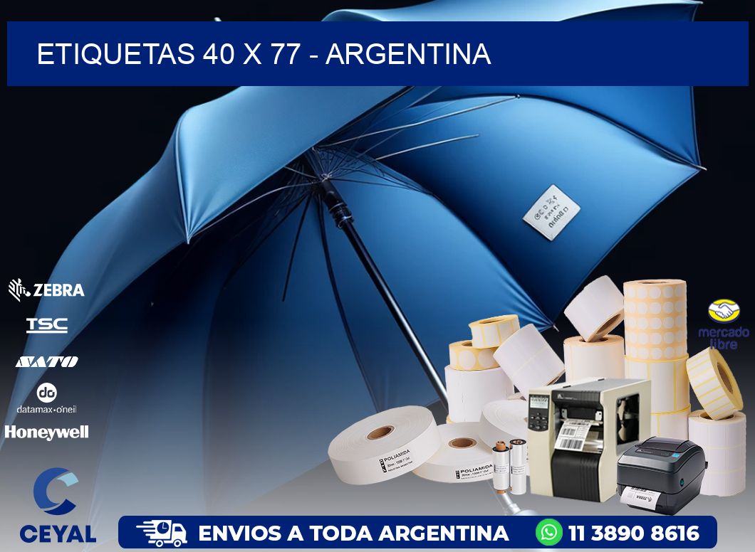 ETIQUETAS 40 x 77 - ARGENTINA