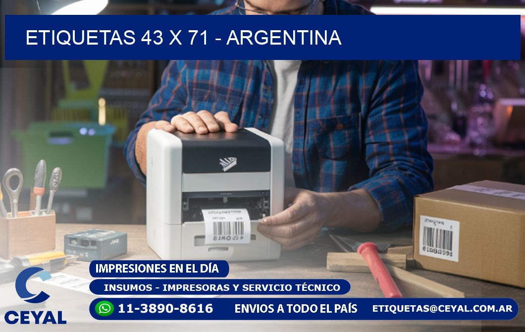 ETIQUETAS 43 x 71 - ARGENTINA