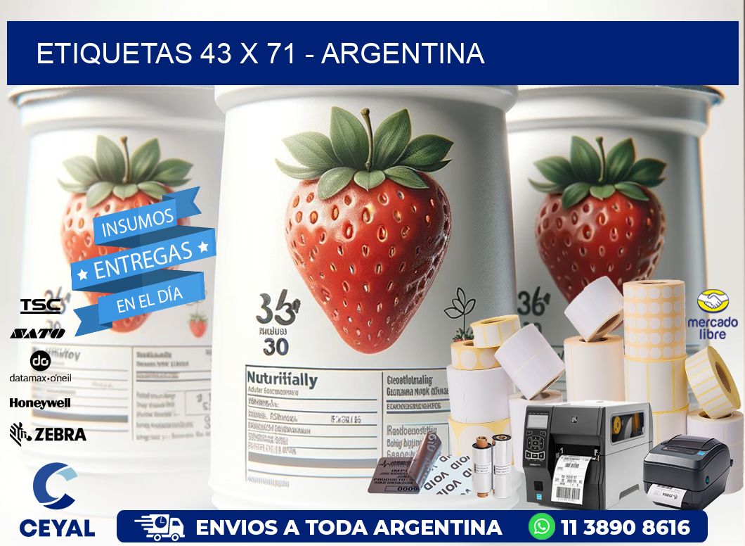 ETIQUETAS 43 x 71 - ARGENTINA