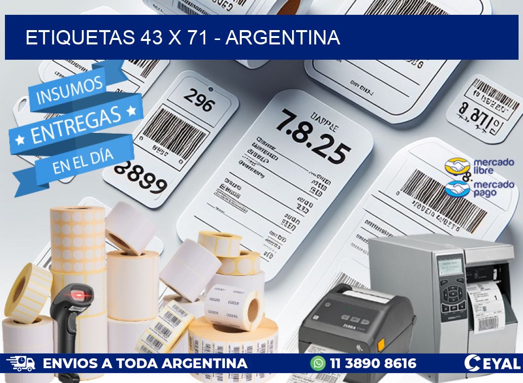 ETIQUETAS 43 x 71 - ARGENTINA