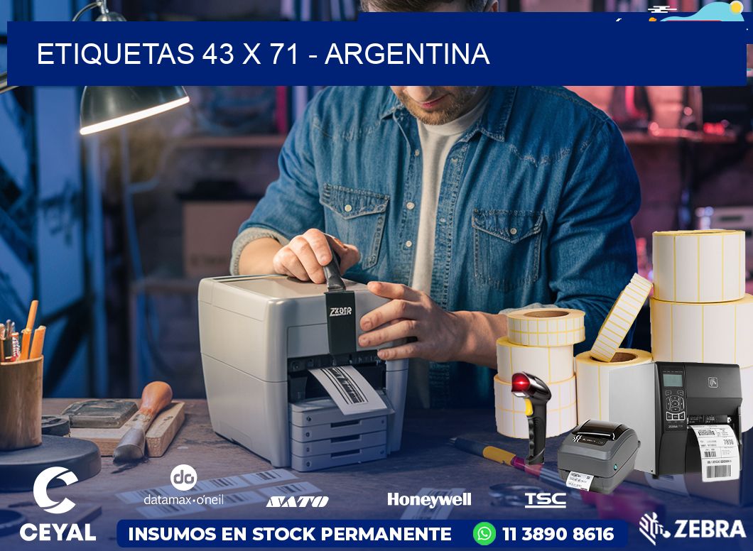ETIQUETAS 43 x 71 - ARGENTINA
