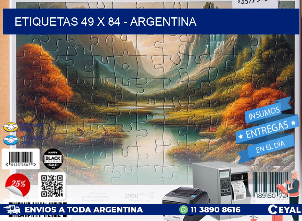 ETIQUETAS 49 x 84 - ARGENTINA