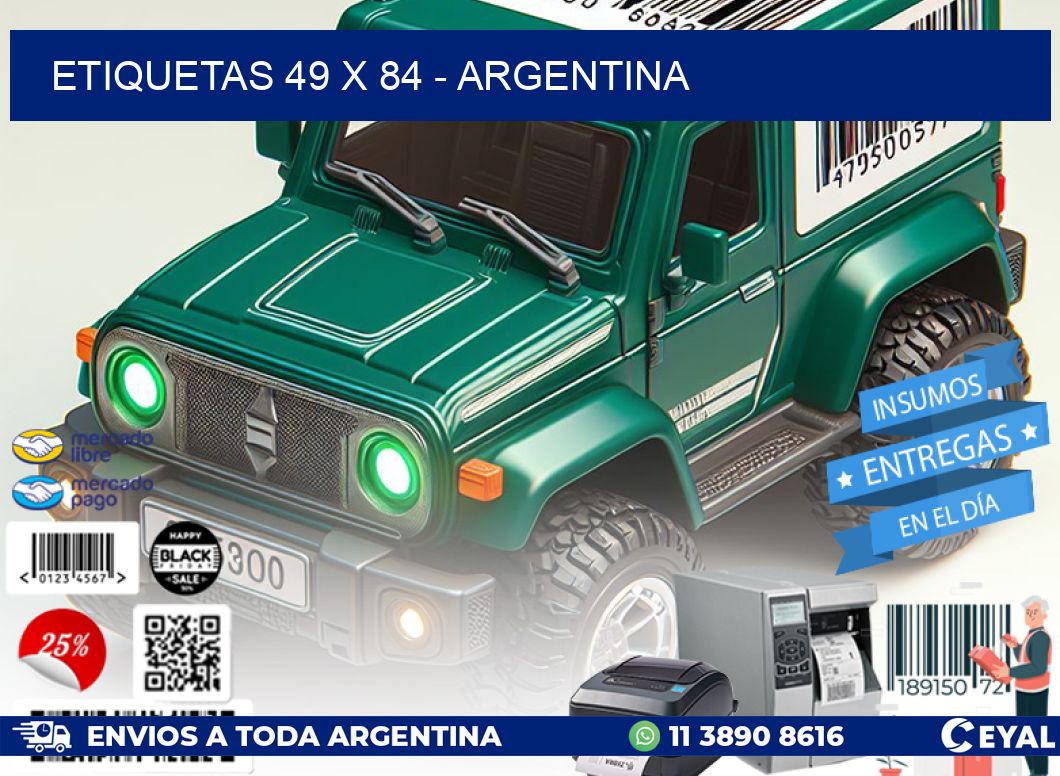 ETIQUETAS 49 x 84 - ARGENTINA