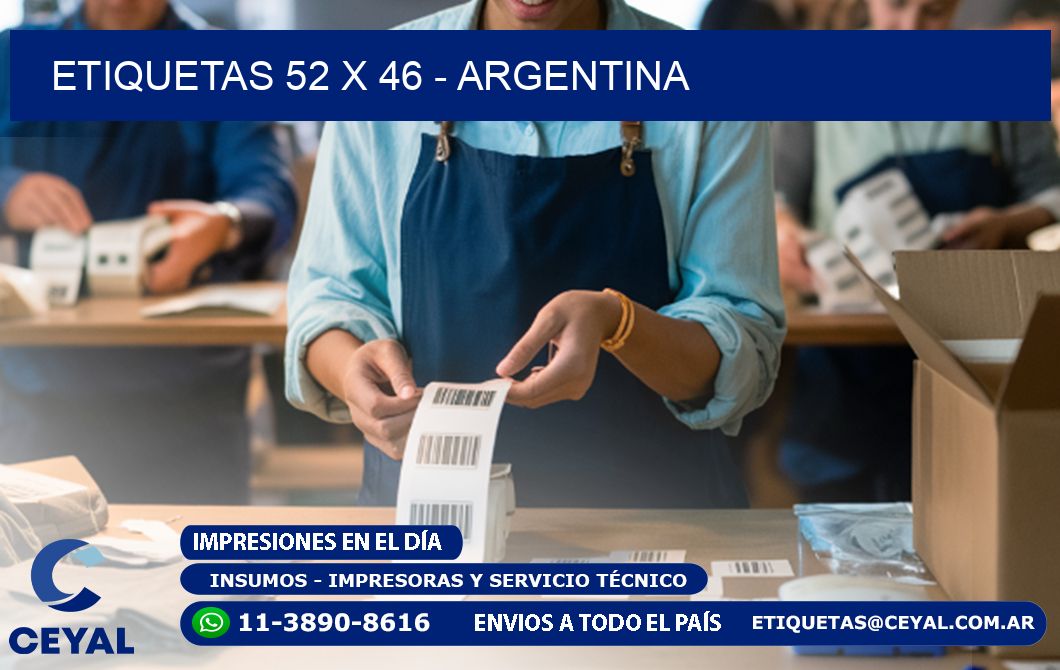 ETIQUETAS 52 x 46 - ARGENTINA