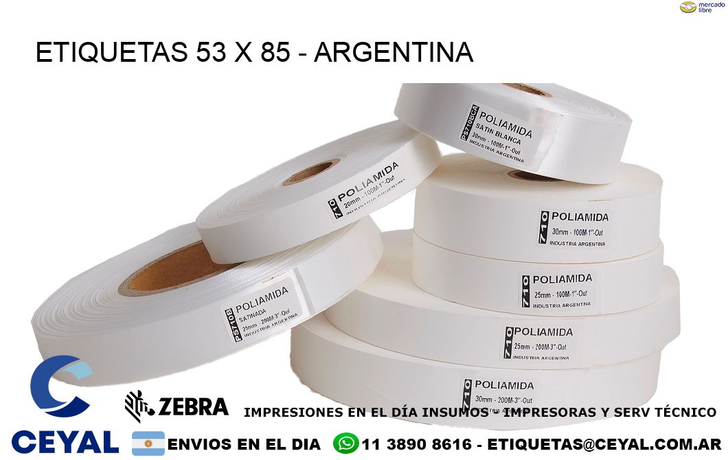 ETIQUETAS 53 x 85 - ARGENTINA