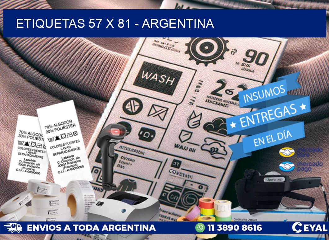 ETIQUETAS 57 x 81 – ARGENTINA