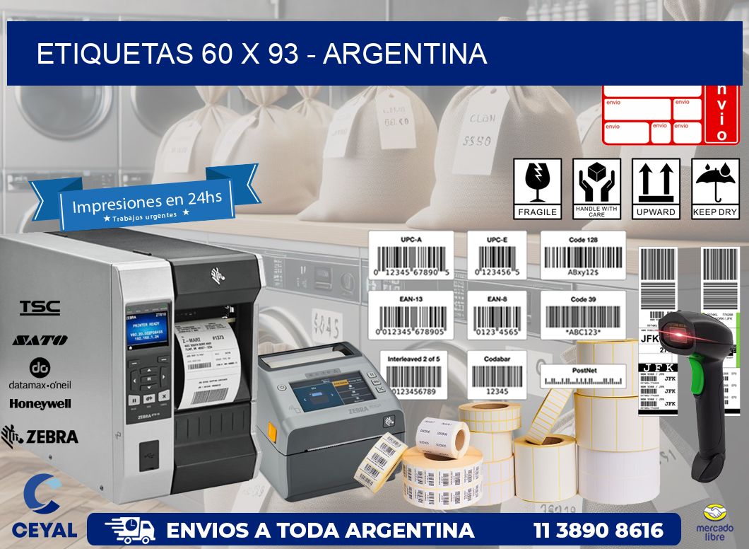 ETIQUETAS 60 x 93 - ARGENTINA