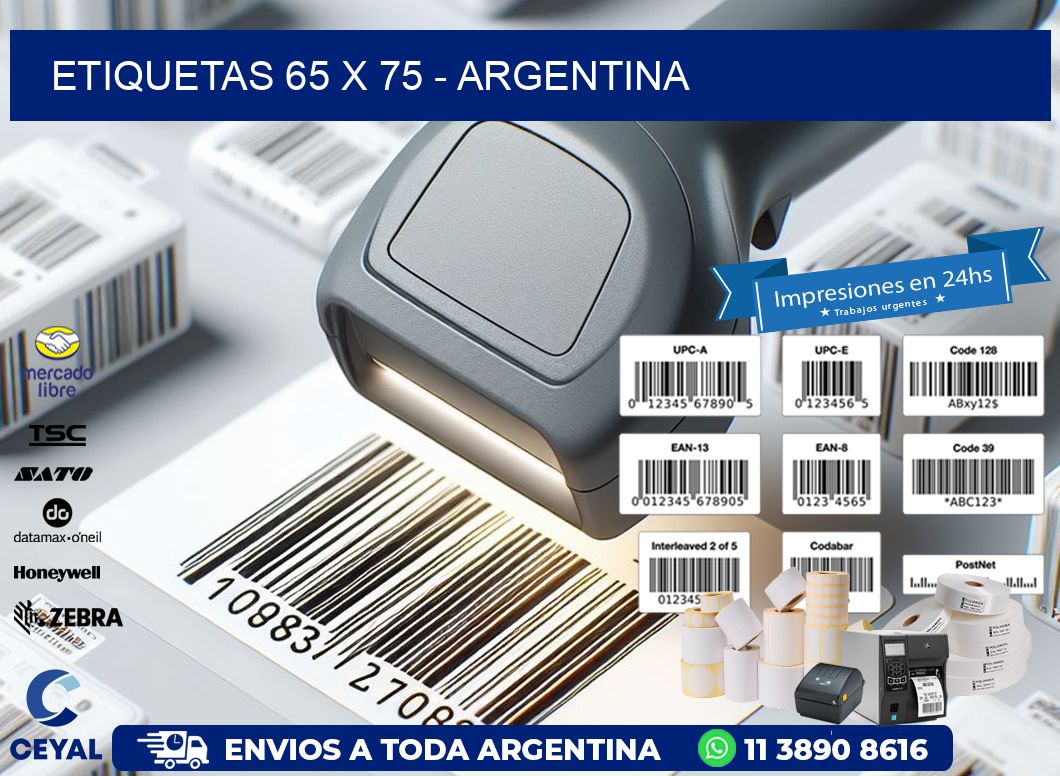 ETIQUETAS 65 x 75 - ARGENTINA