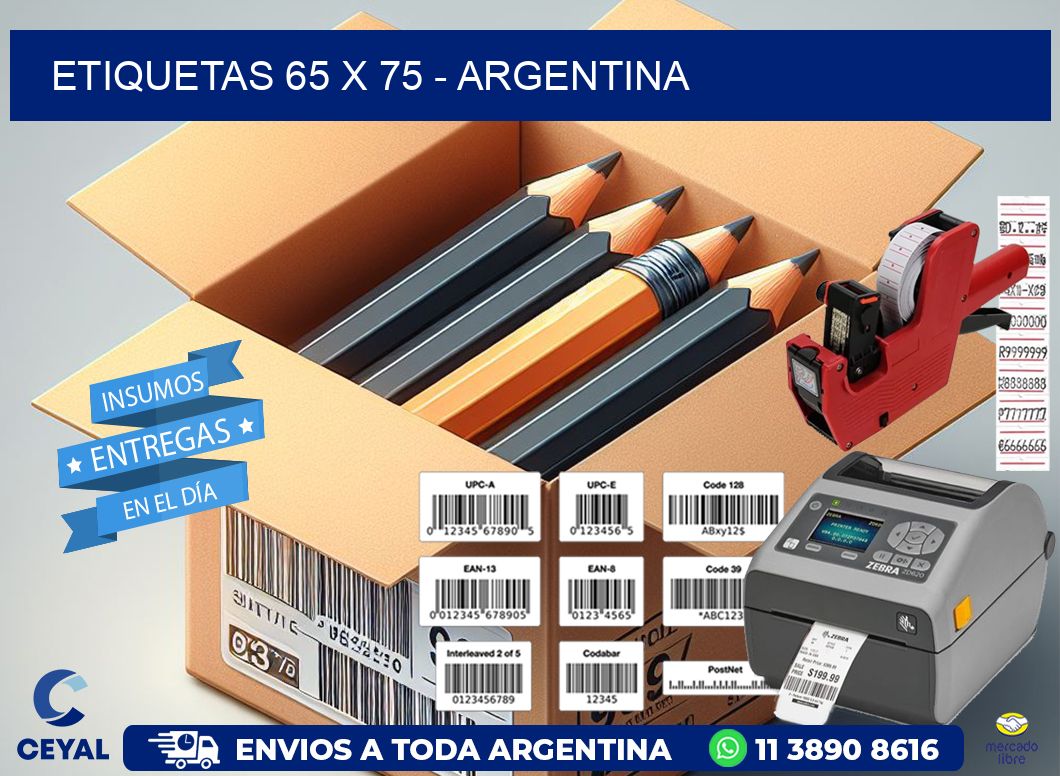 ETIQUETAS 65 x 75 - ARGENTINA