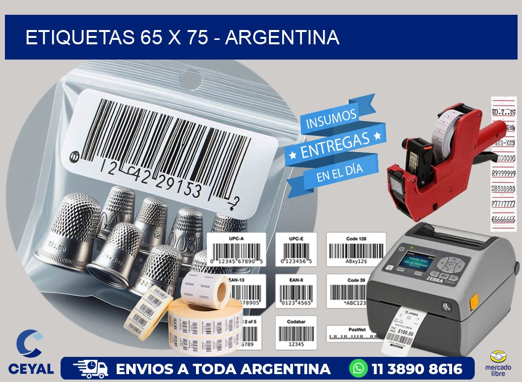 ETIQUETAS 65 x 75 - ARGENTINA