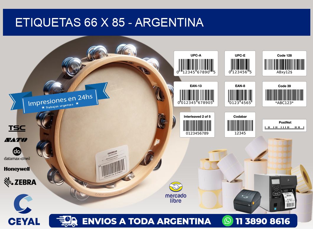 ETIQUETAS 66 x 85 - ARGENTINA