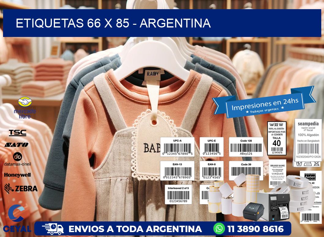 ETIQUETAS 66 x 85 - ARGENTINA