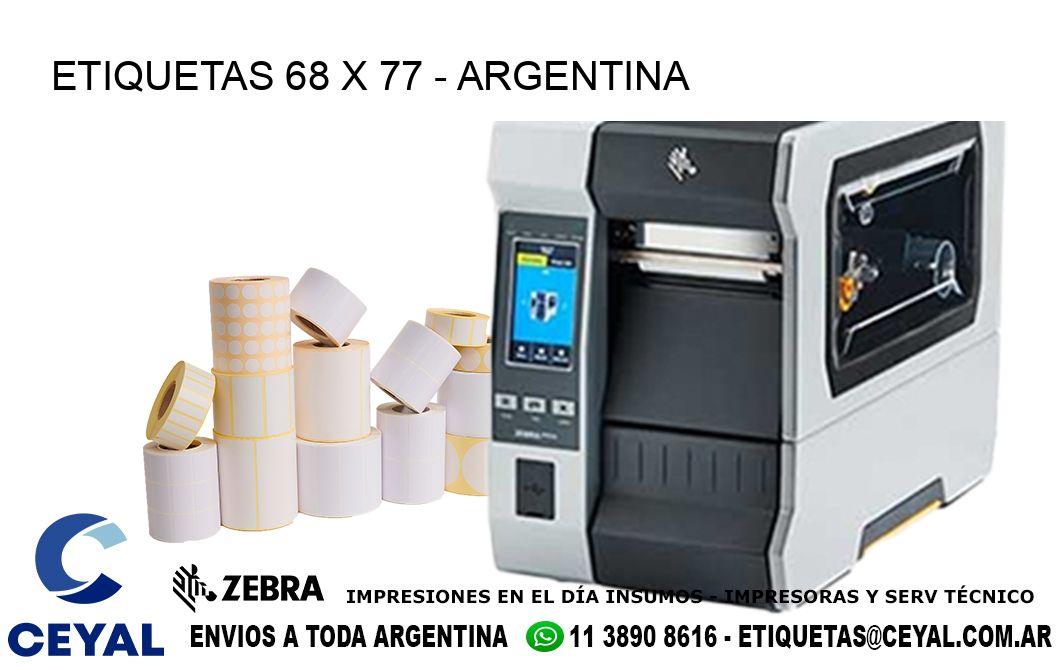 ETIQUETAS 68 x 77 - ARGENTINA