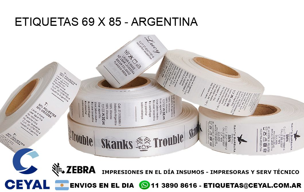 ETIQUETAS 69 x 85 - ARGENTINA