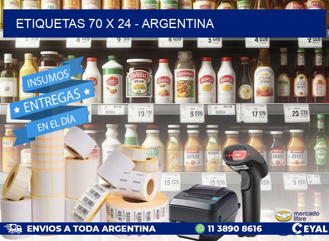 ETIQUETAS 70 x 24 - ARGENTINA