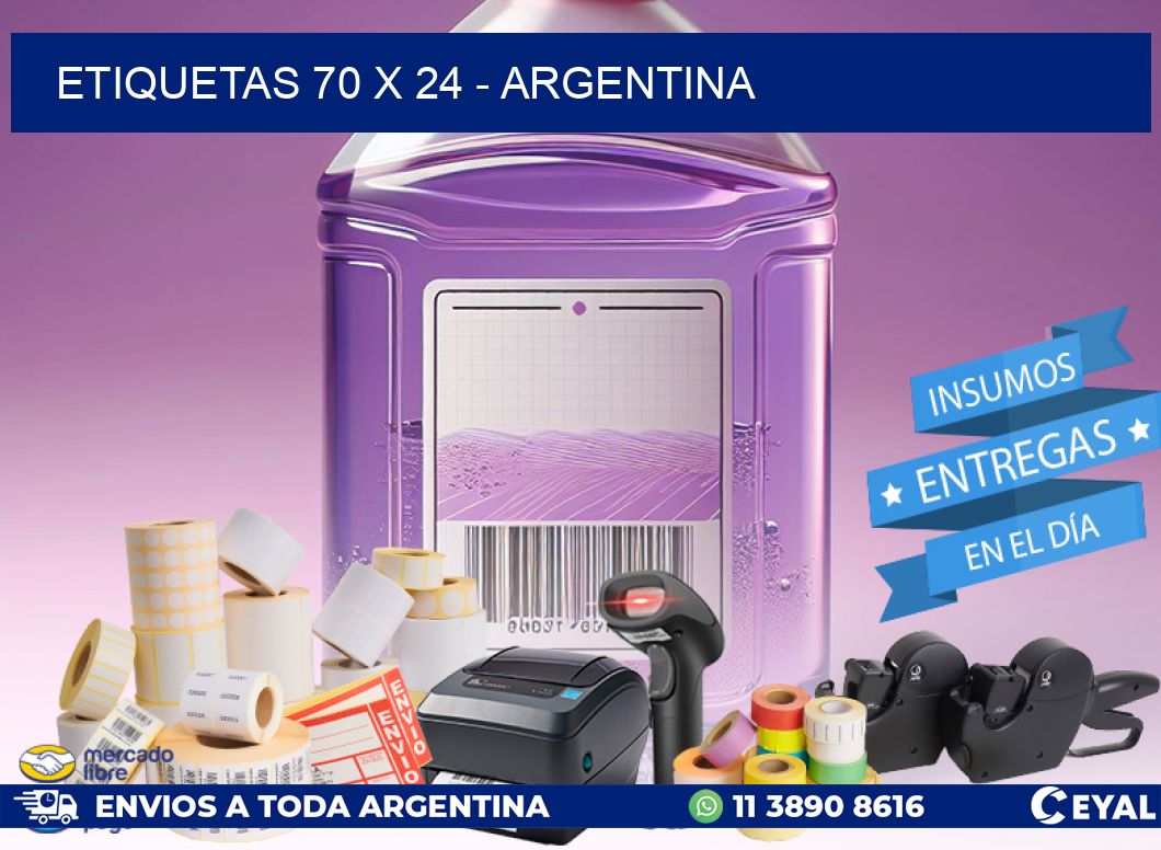 ETIQUETAS 70 x 24 - ARGENTINA