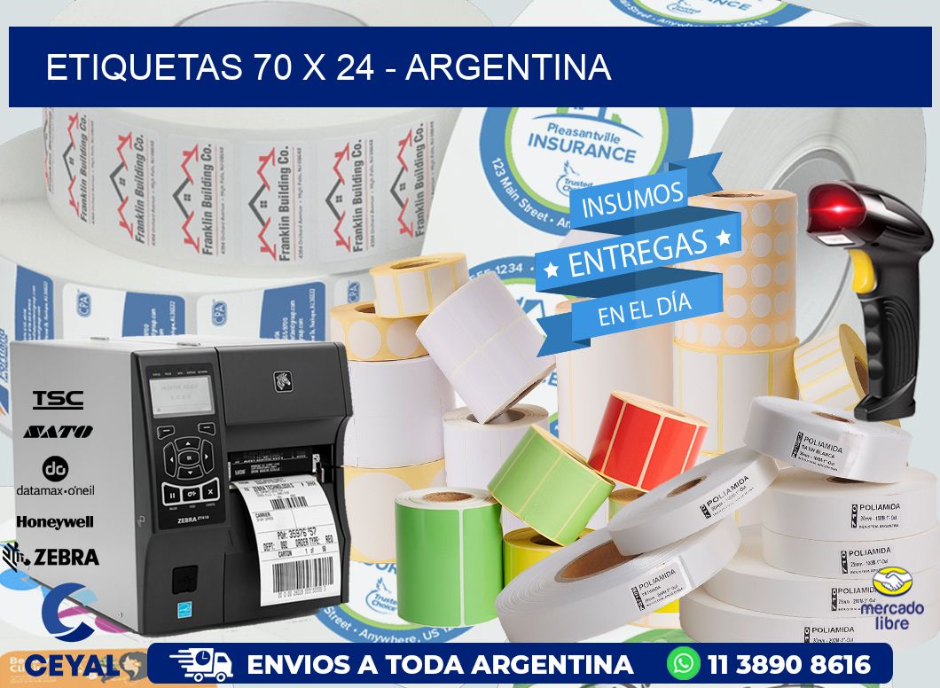 ETIQUETAS 70 x 24 - ARGENTINA