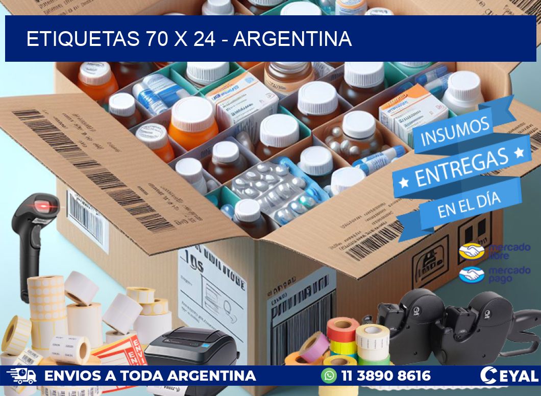 ETIQUETAS 70 x 24 - ARGENTINA