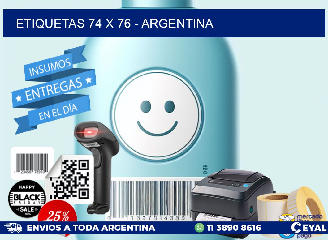 ETIQUETAS 74 x 76 - ARGENTINA