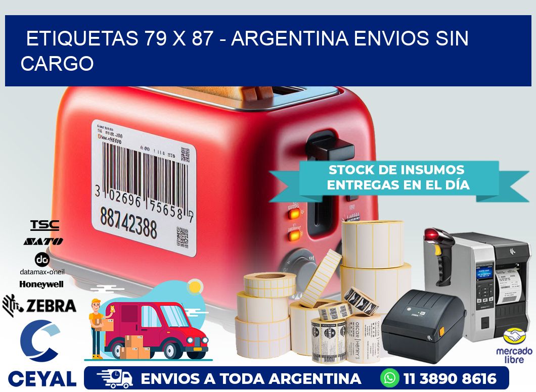 ETIQUETAS 79 x 87 – ARGENTINA ENVIOS SIN CARGO