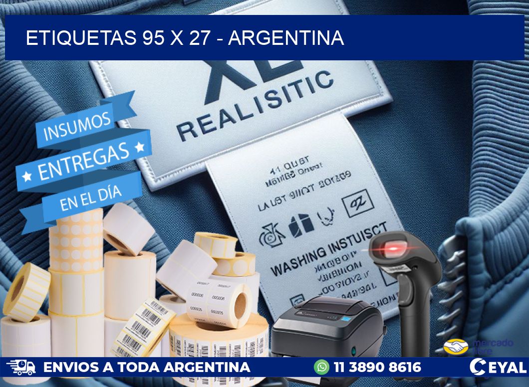 ETIQUETAS 95 x 27 - ARGENTINA