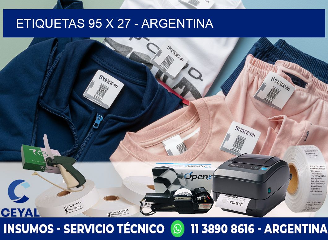 ETIQUETAS 95 x 27 - ARGENTINA