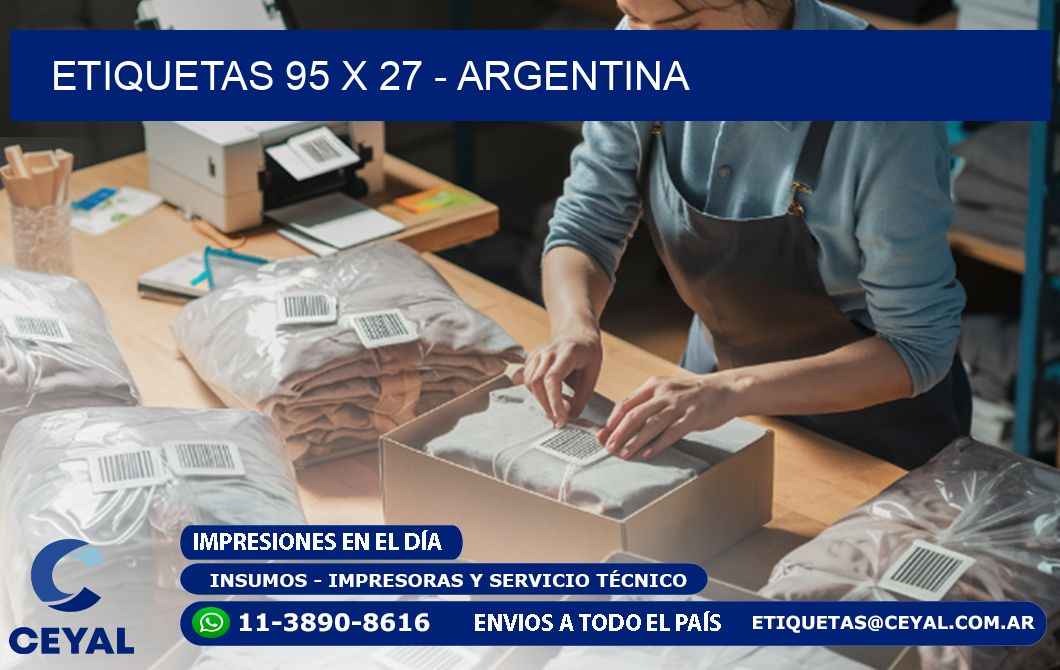 ETIQUETAS 95 x 27 - ARGENTINA