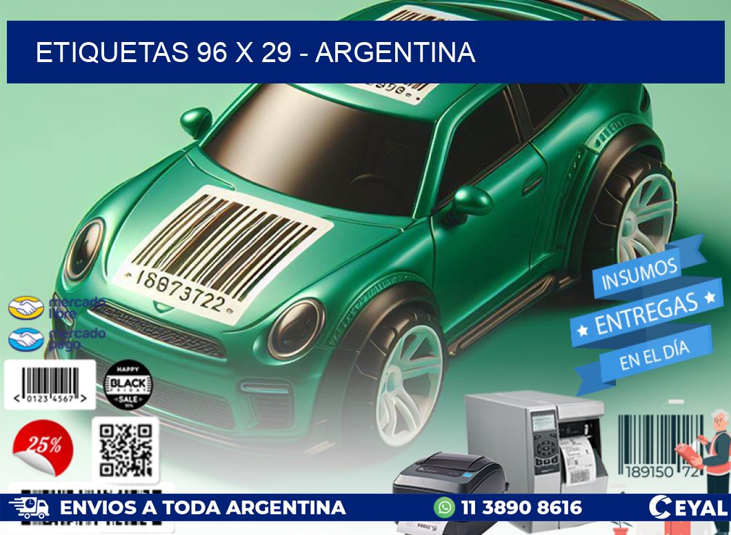 ETIQUETAS 96 x 29 - ARGENTINA