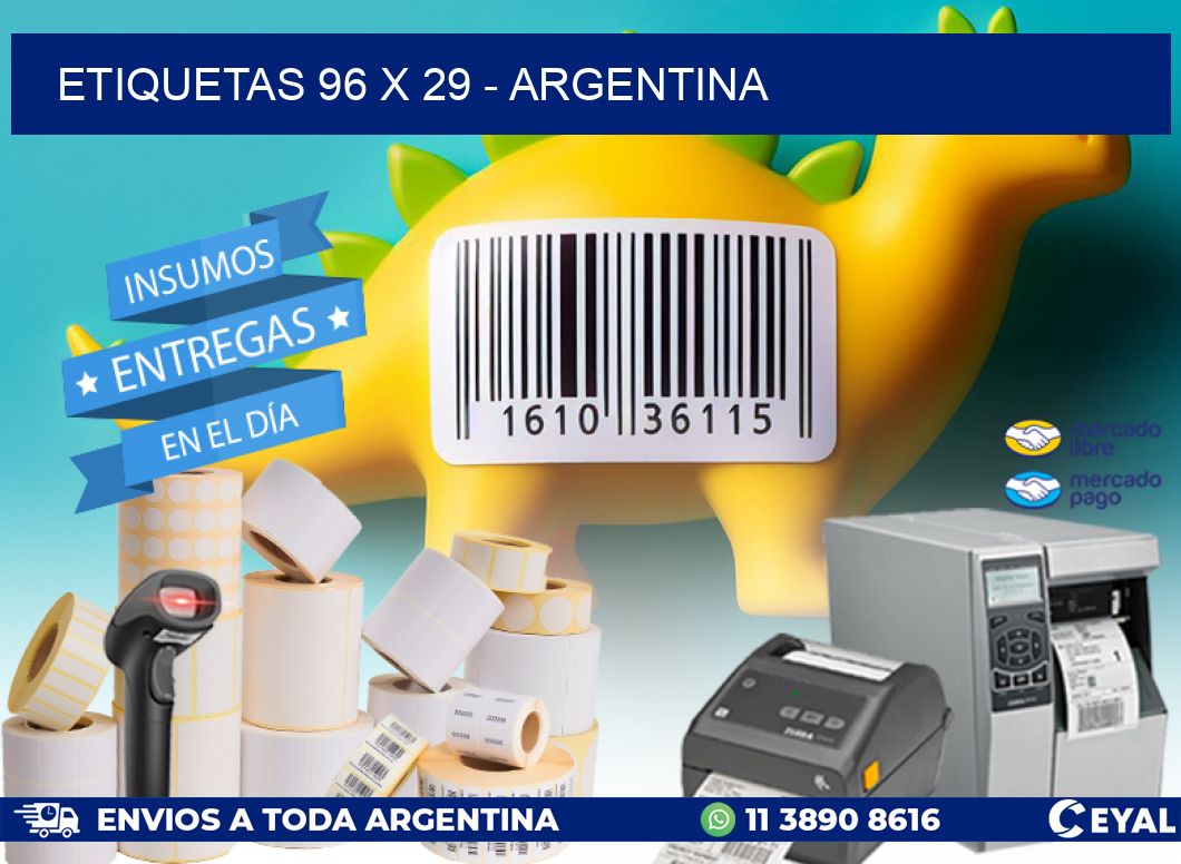 ETIQUETAS 96 x 29 - ARGENTINA