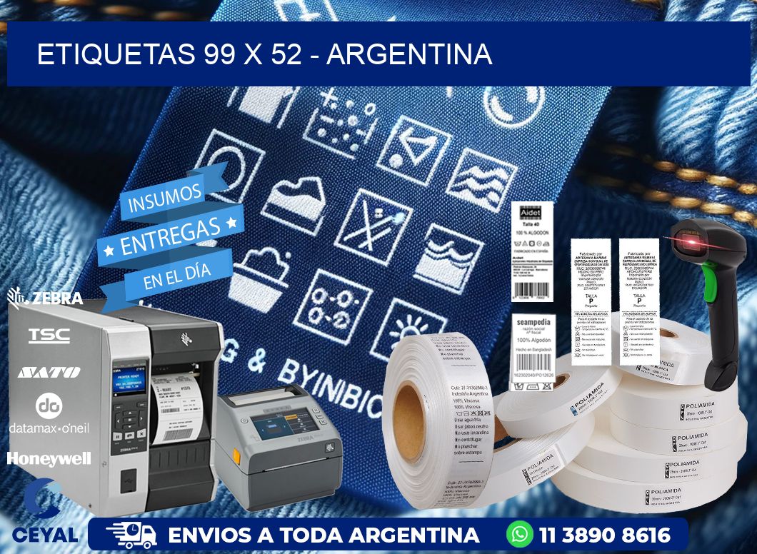 ETIQUETAS 99 x 52 - ARGENTINA