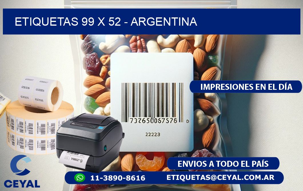 ETIQUETAS 99 x 52 - ARGENTINA