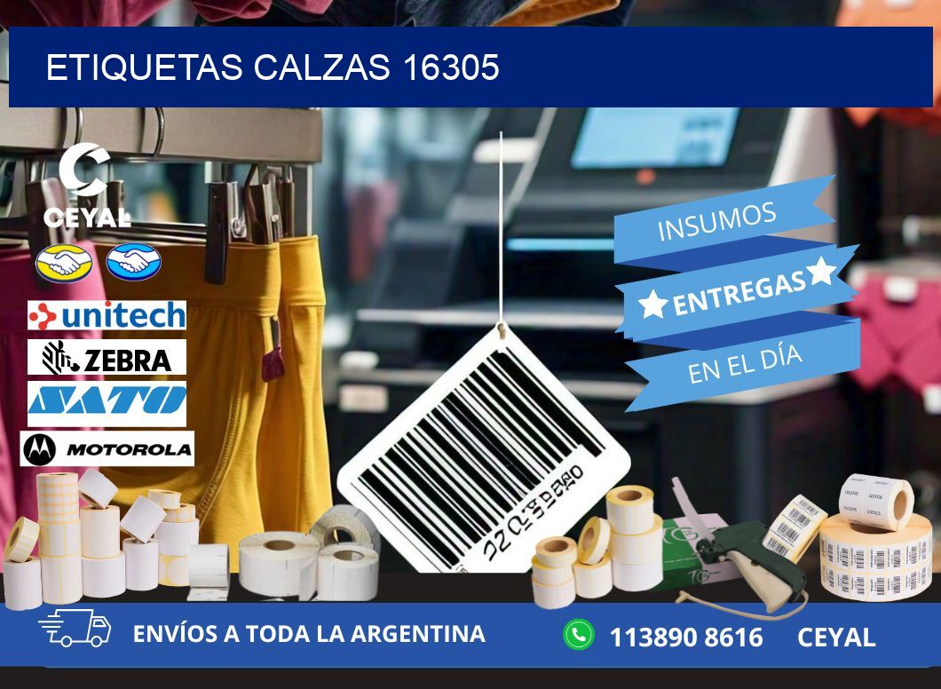 ETIQUETAS CALZAS 16305