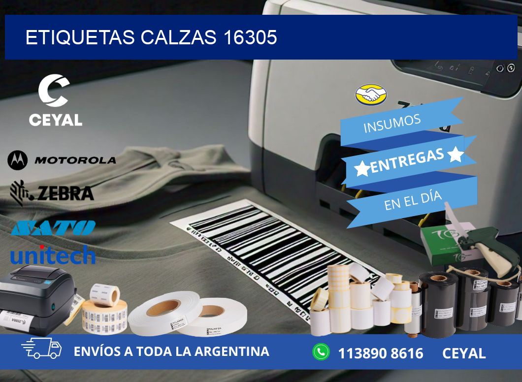 ETIQUETAS CALZAS 16305