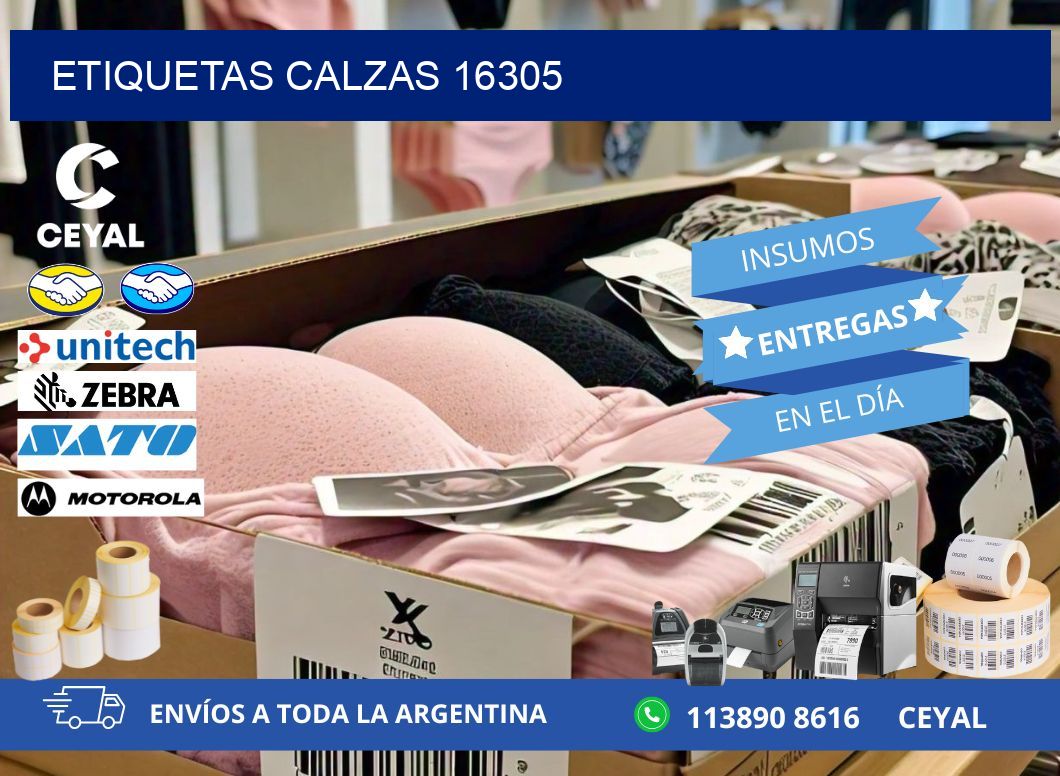 ETIQUETAS CALZAS 16305