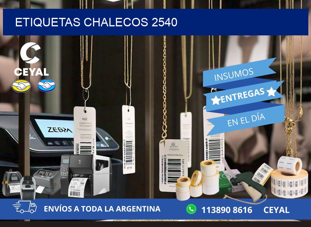 ETIQUETAS CHALECOS 2540