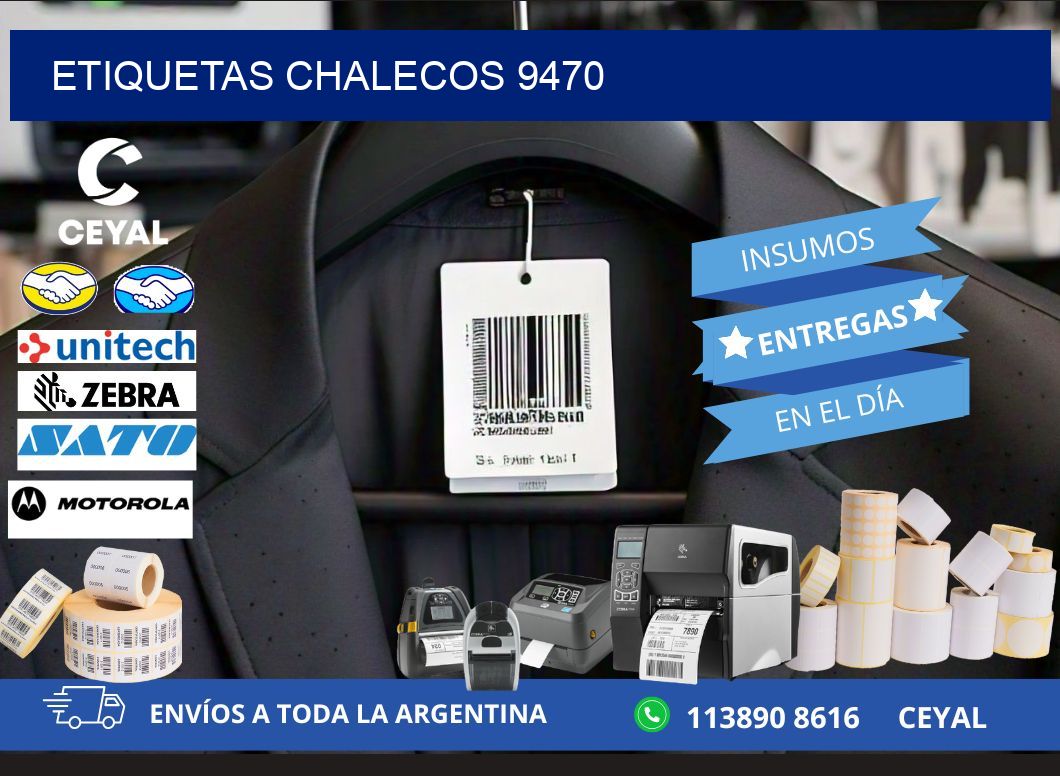 ETIQUETAS CHALECOS 9470