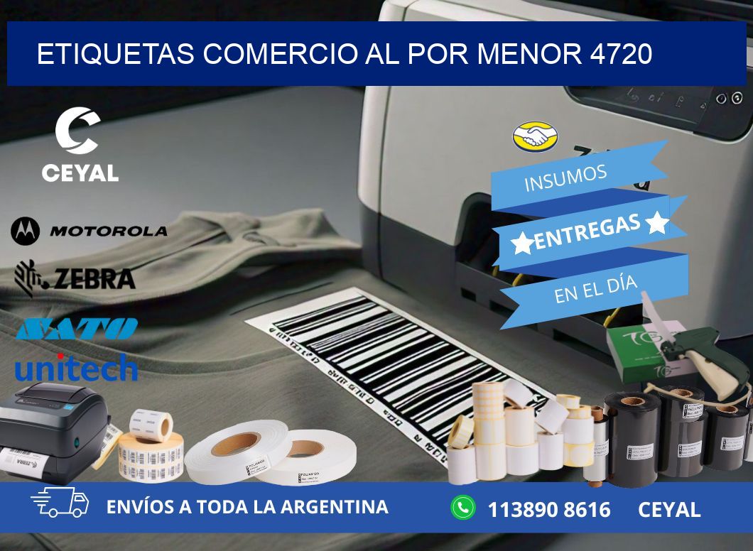 ETIQUETAS COMERCIO AL POR MENOR 4720