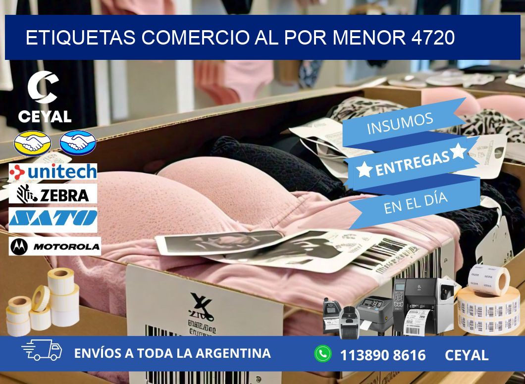 ETIQUETAS COMERCIO AL POR MENOR 4720
