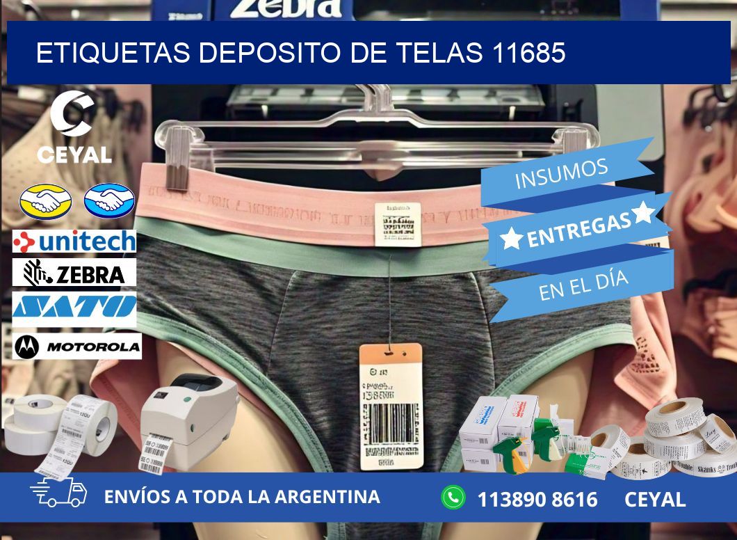 ETIQUETAS DEPOSITO DE TELAS 11685