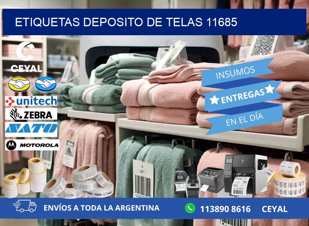 ETIQUETAS DEPOSITO DE TELAS 11685