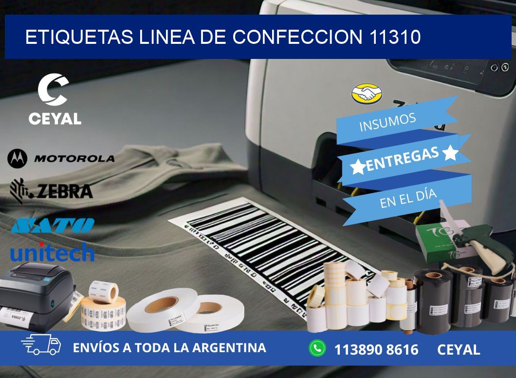 ETIQUETAS LINEA DE CONFECCION 11310