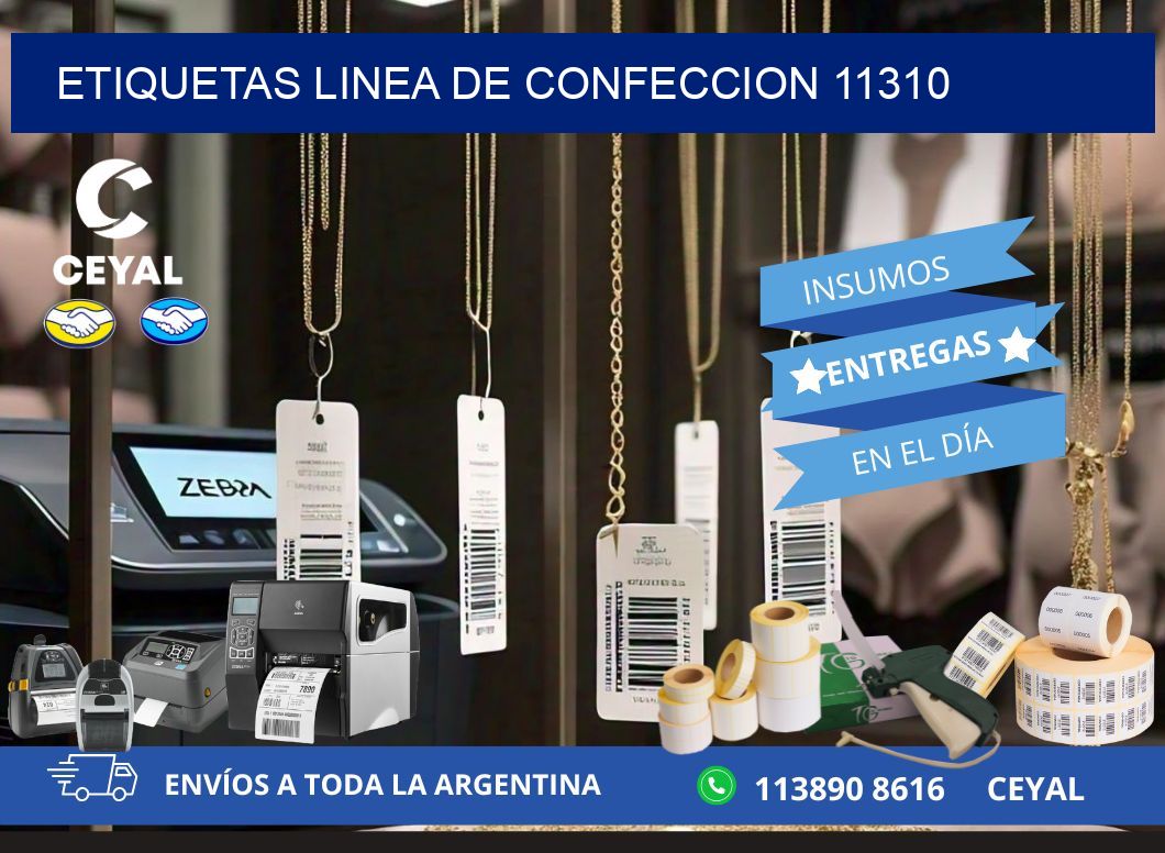 ETIQUETAS LINEA DE CONFECCION 11310