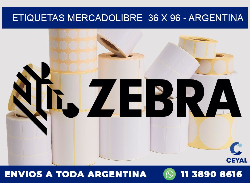 ETIQUETAS MERCADOLIBRE  36 x 96 – ARGENTINA