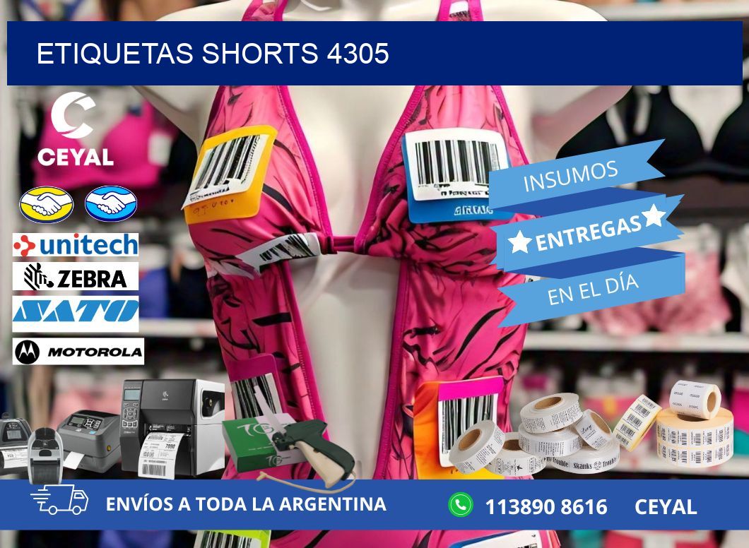 ETIQUETAS SHORTS 4305