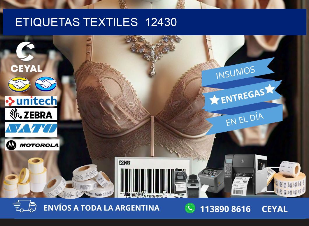 ETIQUETAS TEXTILES  12430