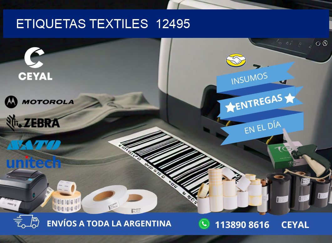 ETIQUETAS TEXTILES  12495