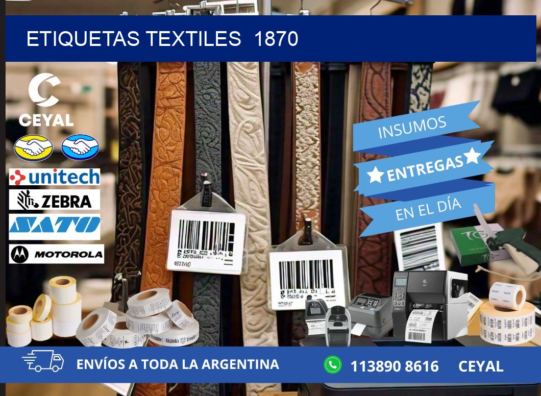 ETIQUETAS TEXTILES  1870
